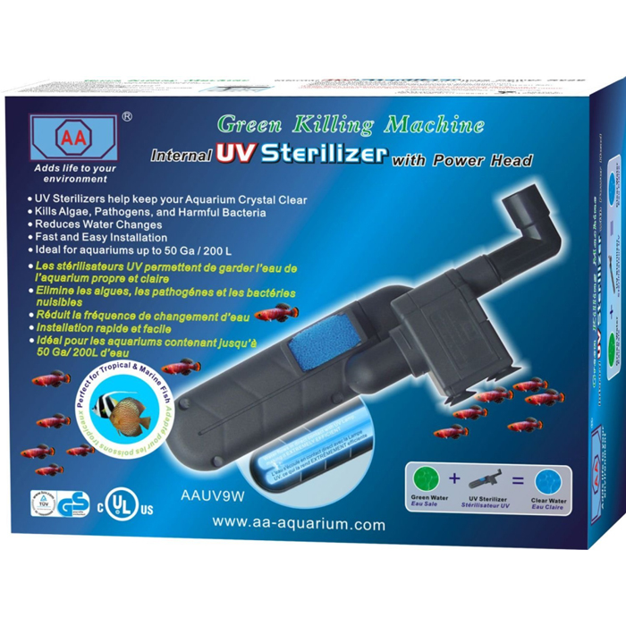 AA Green Killing Machine Internal UV Sterilizer with Power Head [9 Watt]