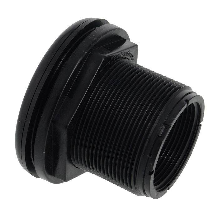 Lifegard 1 1/2 in. Slip (on flange side) x Threaded Bulkhead - Requires 2 1/2 in. hole